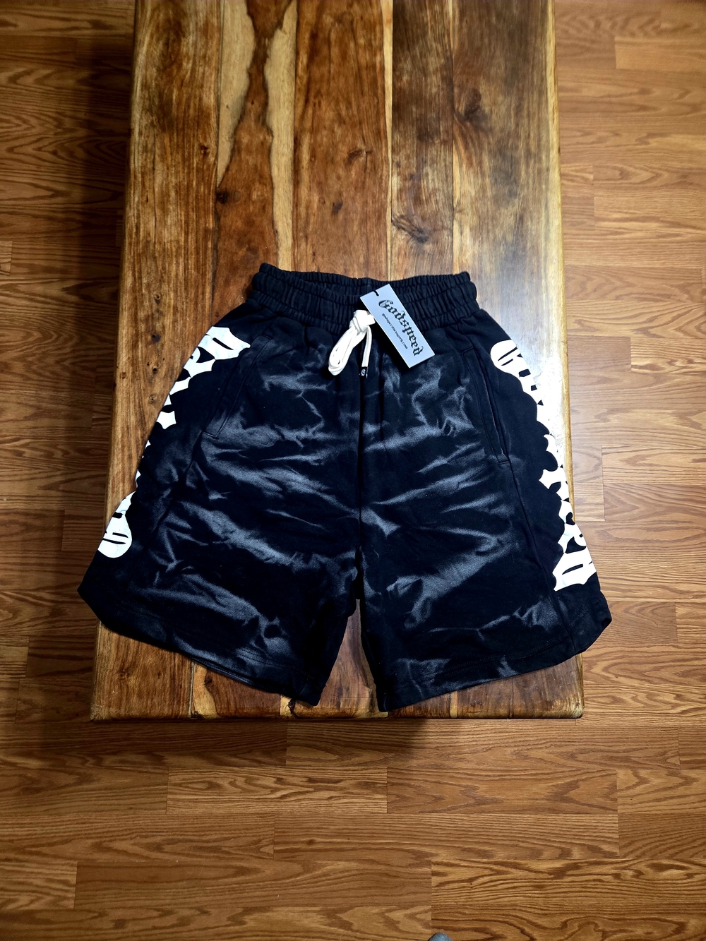 Godspeed Men's Black Washed Sweat Shorts